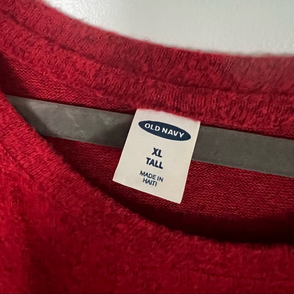 Old Navy Red Long Sleeve Tunic Top Tall - Picture 4 of 5